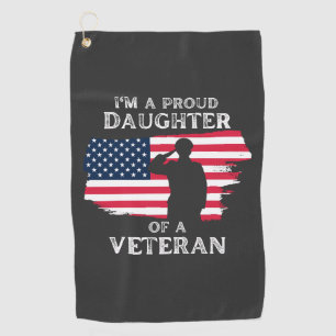 Customize This Design: I'm A Proud Daughter Golf Towel