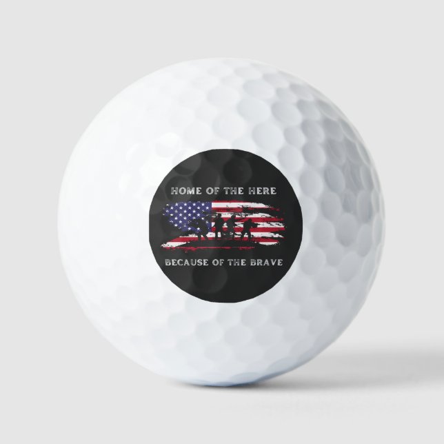 Customize This Design: Veterans Day Golf Balls (Front)