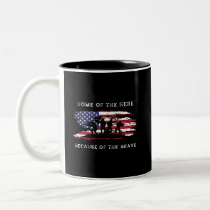Customize This Design: Veterans Day Two-Tone Coffee Mug