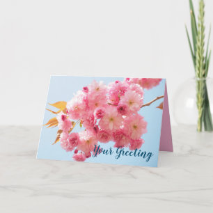 Customize This Double Cherry Blossom Card