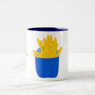 Customize this French Fries graphic Two-Tone Coffee Mug