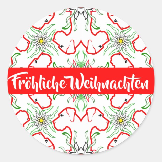 Customize this Great Dane pattern sticker (Front)