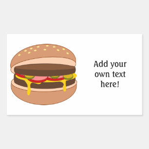 Customize this Hamburger graphic Sticker