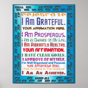 Customize this Hi-Tech Affirmation Poster