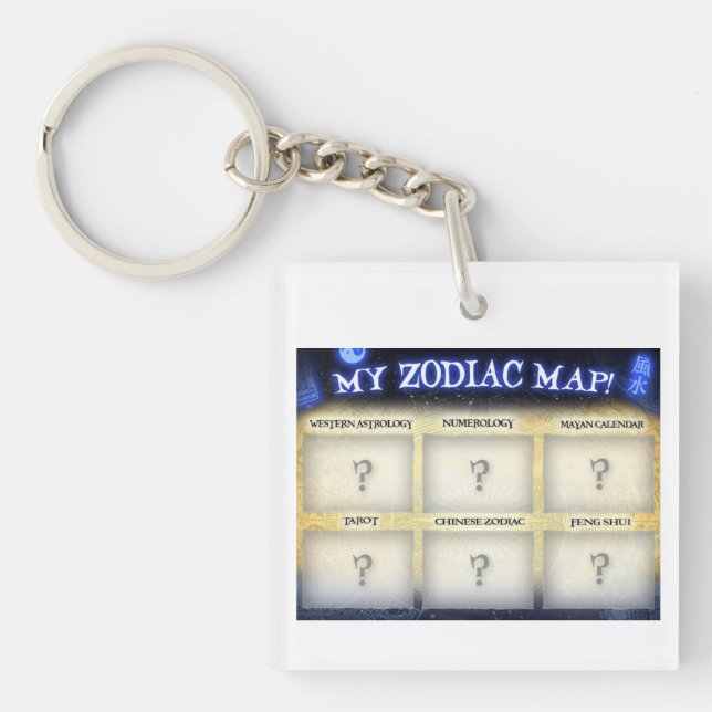 Customize this keychain at ZodiacMap.com (Front)