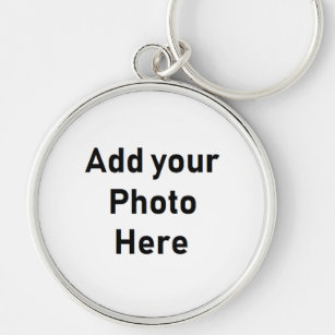 Customize this Large Round Photo Keychain