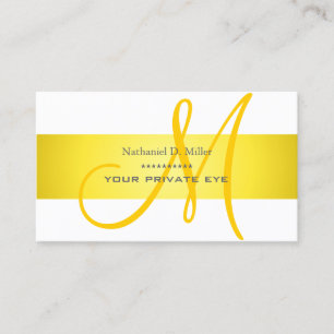 Customize this monogram business card