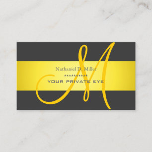 Customize this monogram/diy background colour business card
