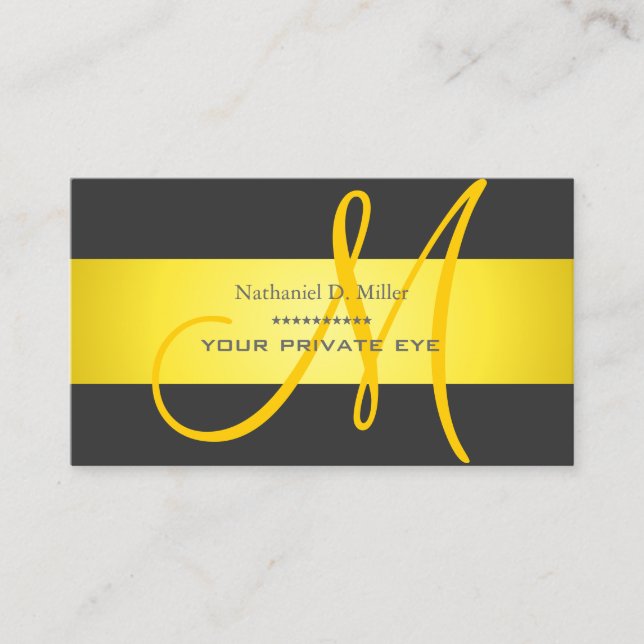 Customize this monogram/diy background colour business card (Front)