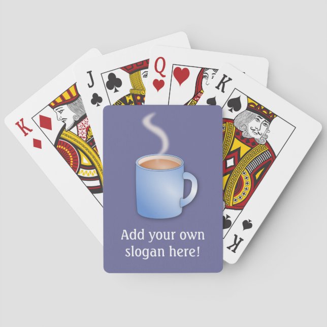 Customize this Mug of Coffee graphic Playing Cards (Back)