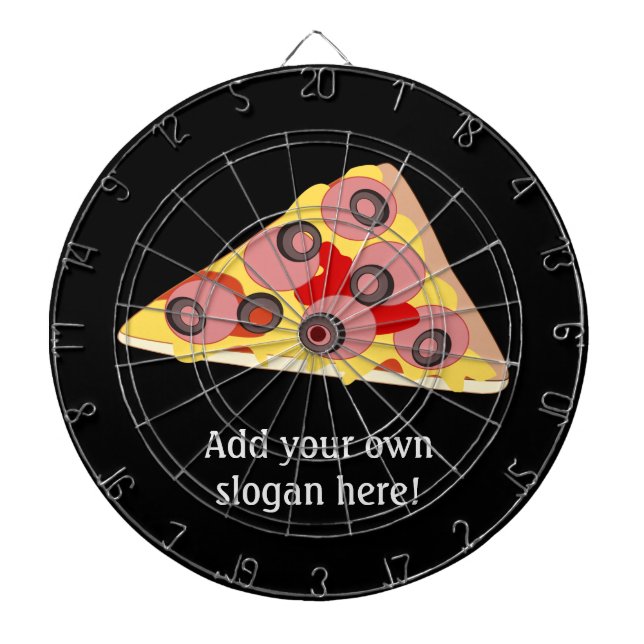 Customize this Pizza Slice graphic Dartboard (Front)