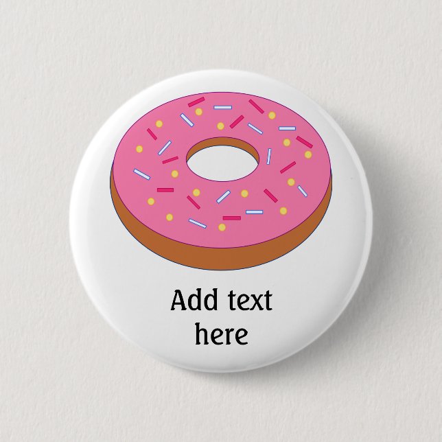 Customize this Ring Doughnut Graphic 2 Inch Round Button (Front)