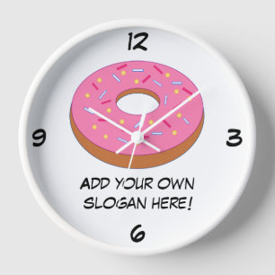 Customize this Ring Doughnut Graphic Clock