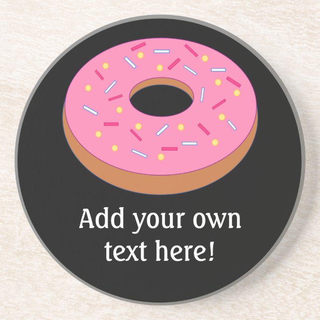 Customize this Ring Doughnut Graphic Coaster (Front)