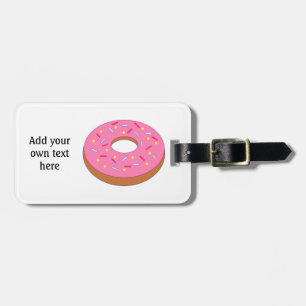Customize this Ring Doughnut Graphic Luggage Tag