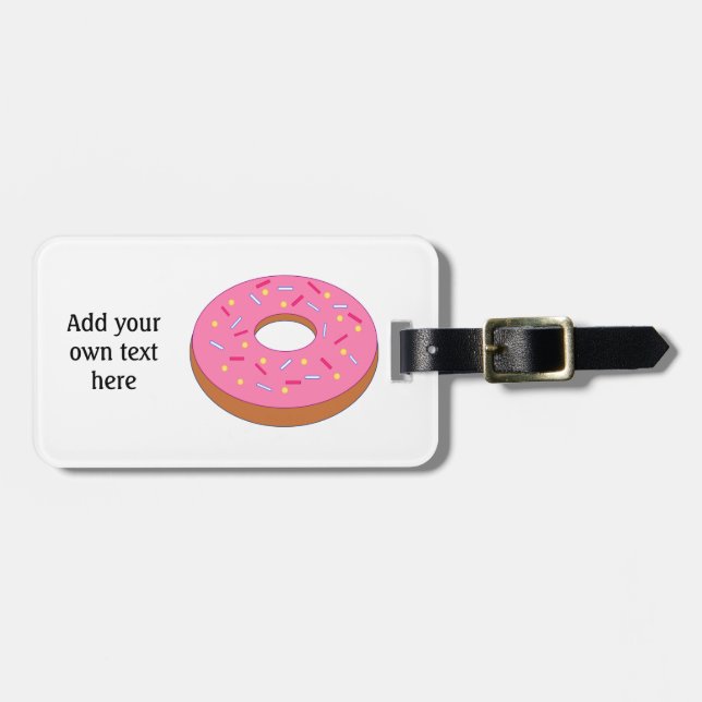 Customize this Ring Doughnut Graphic Luggage Tag (Front Horizontal)