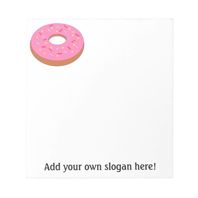 Customize this Ring Doughnut Graphic Notepad (Front)