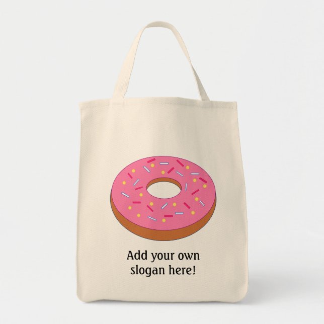 Customize this Ring Doughnut Graphic Tote Bag (Front)