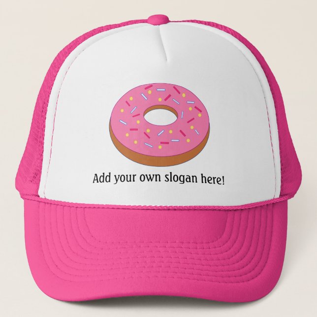 Customize this Ring Doughnut Graphic Trucker Hat (Front)