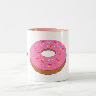 Customize this Ring Doughnut Graphic Two-Tone Coffee Mug