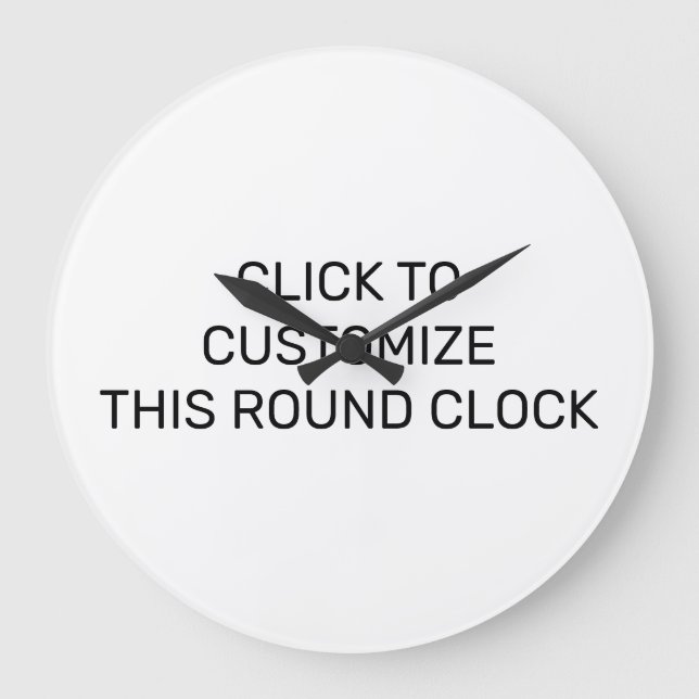 CUSTOMIZE THIS ROUND CLOCK (Front)