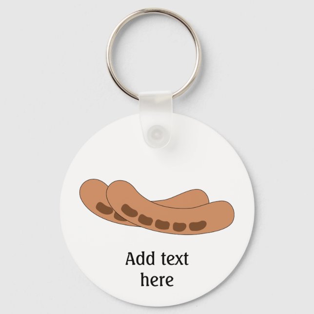 Customize this Sausages graphic Keychain (Front)