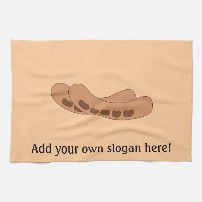 Customize this Sausages graphic Kitchen Towel (Horizontal)