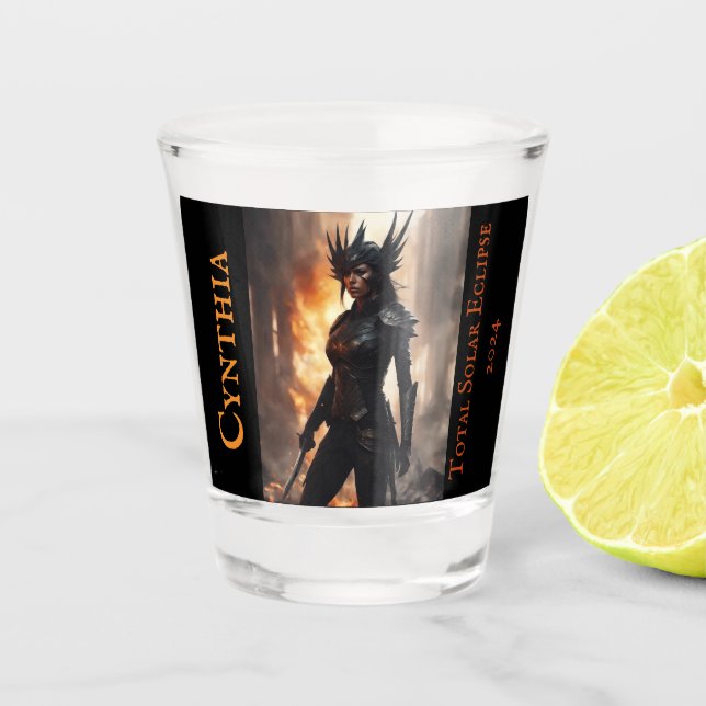 Customize this souvinier shot glass with recipient (Front)