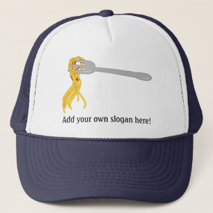 Customize this Spaghetti Pasta graphic Trucker Hat