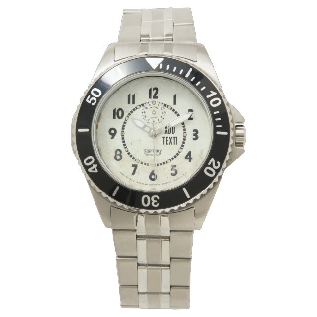 Customize this sporty vintage design watch (Front)