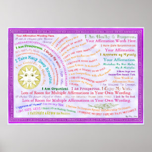 Customize this Sunrise Affirmation Poster