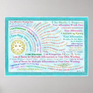 Customize this Sunrise Affirmation Poster