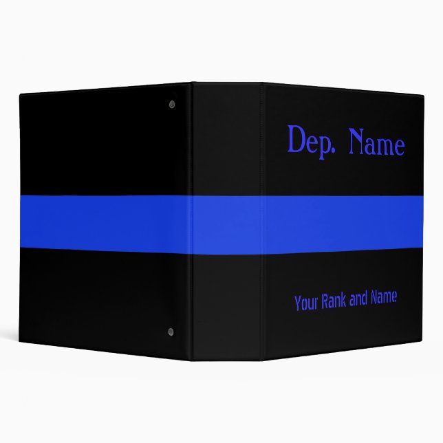 Customize this Thin Blue Line Binder (Background)