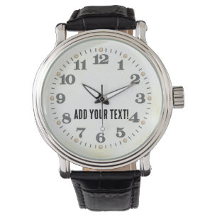 Customize this vintage classic white watch