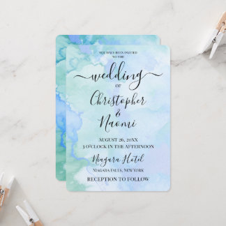 Customize This Watercolor Background Invitation