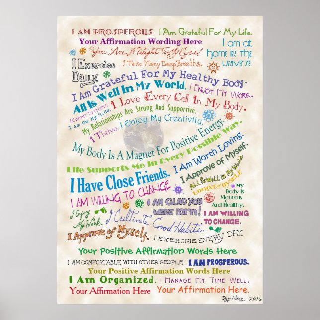 Customize this Whale's Eye Affirmation Poster (Front)