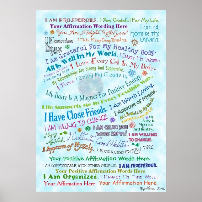 Customize this Whale's Eye Affirmation Poster (Front)