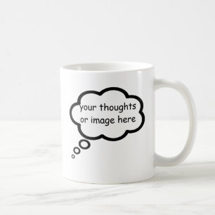customize thought cartoon balloon coffee mug