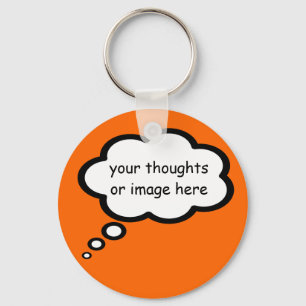 customize thought cartoon balloon keychain