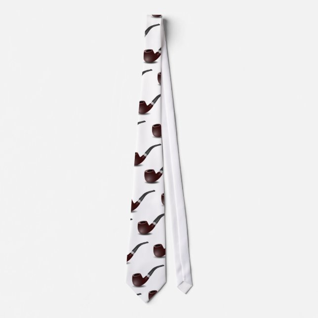 Customize Tobacco pipe for smokers Tie (Front)