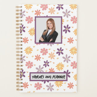 customize Useful Cute Floral Weekly Monthly  Planner