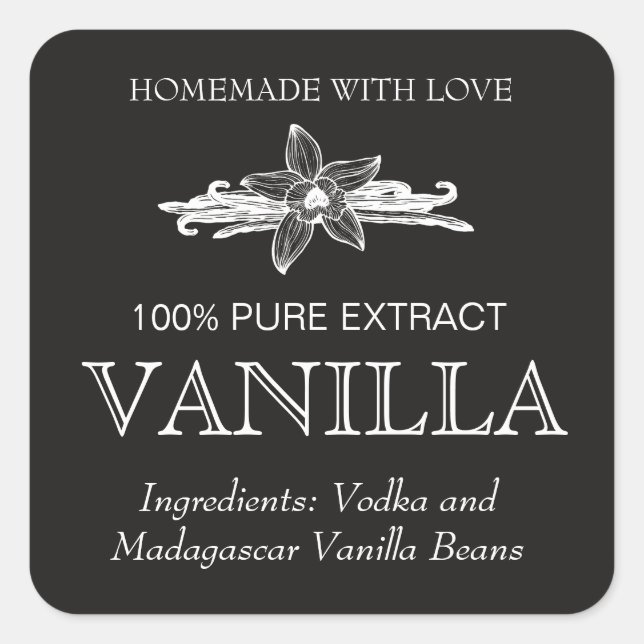 Customize Vanilla Extract label VE005_04sqcu (Front)