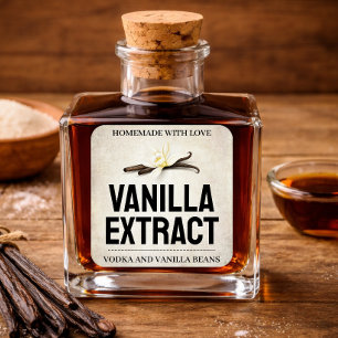 Customize Vanilla Extract label VE103sq