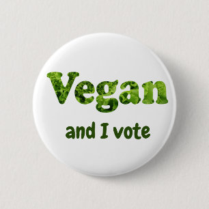 Customize Vegan Activist Voter 2 Inch Round Button