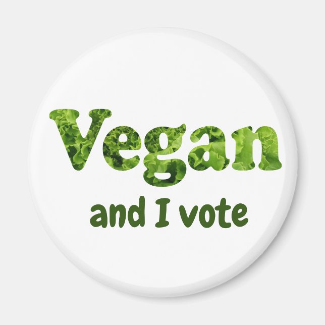 Customize Vegan Activist Voter Magnet (Front)