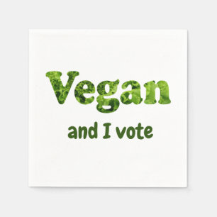 Customize Vegan Activist Voter Napkin