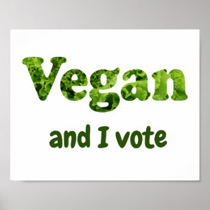 Customize Vegan Activist Voter Poster