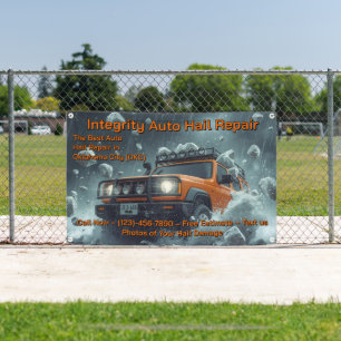 Customize Vehicle Hail Damage Repair Roadway Banner