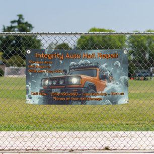 Customize Vehicle Hail Damage Repair Roadway Banner