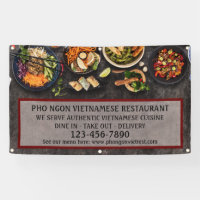 Customize Vietnamese Restaurant Large Wall 